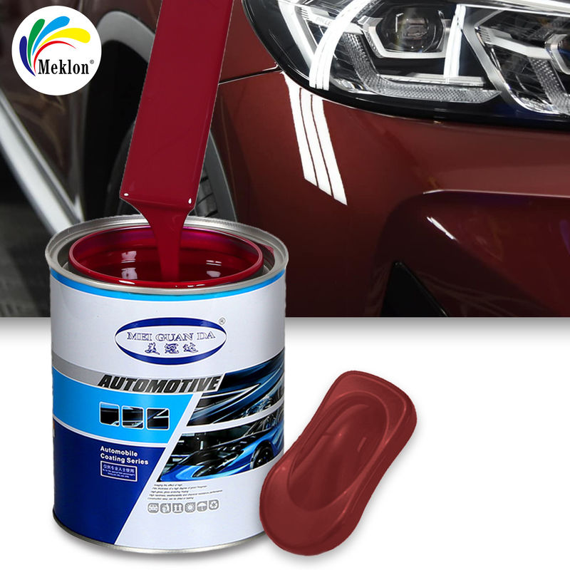 Auto Body 1K Basecoat Rood Kleuren Kristallen Coating Automotive Spray Auto Base Auto Verf