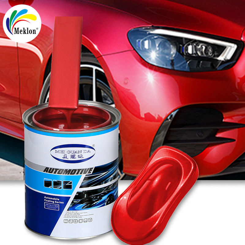 1K Red Car Refinish Verf Onafhankelijke R & D en productieteams met Masterbatch-diagrammen en kleurkaarten