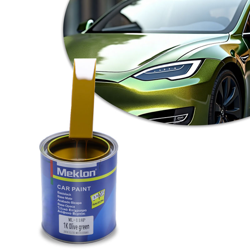 1K High Performance Olive Green Car Paint Hars Vloeibare Coating voor Acrylverf met poederachtige verschijning