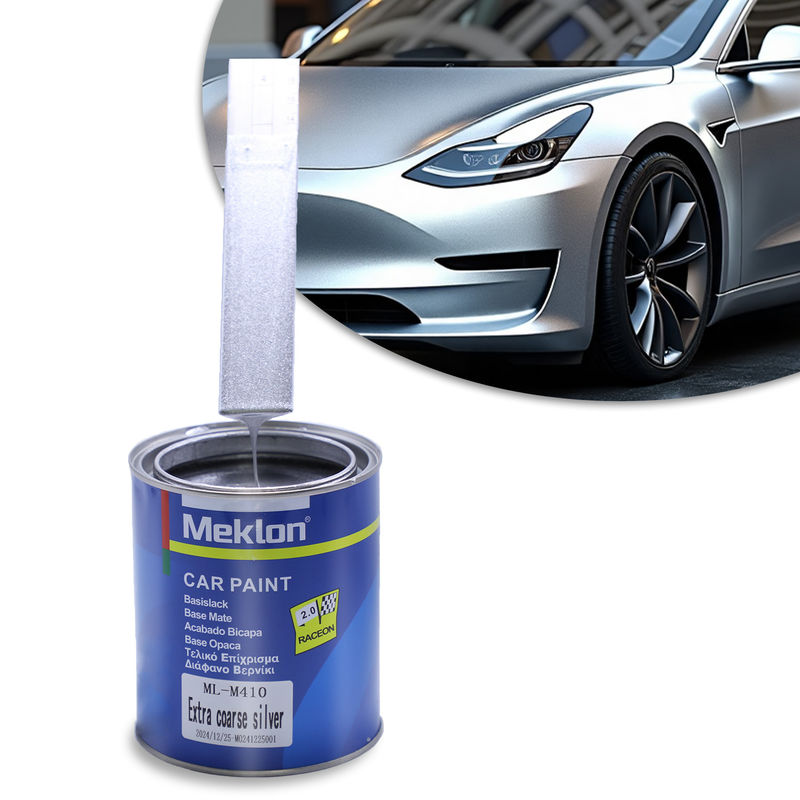 1K extra ruwe zilveren autoverf High Solid Auto Refinish High Gloss Clear Coat Voor autoverf Polyester Epoxy