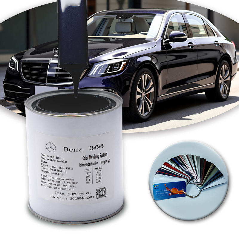 Premium 1K Blauwe Parelmoer Acryllak voor Mercedes-Benz DB366 Milieuvriendelijke Watergedragen Formule​