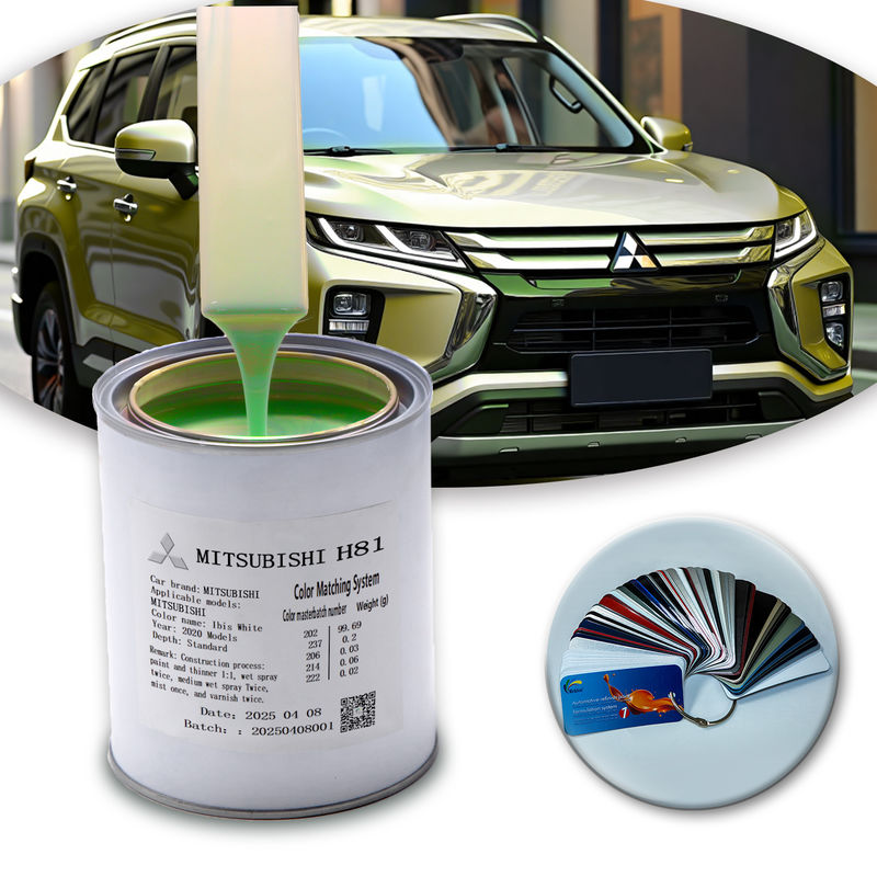 1K Acrylic Technology Verf auto verf voor hoge temperaturen en droge omgevingen met champagne goud effect