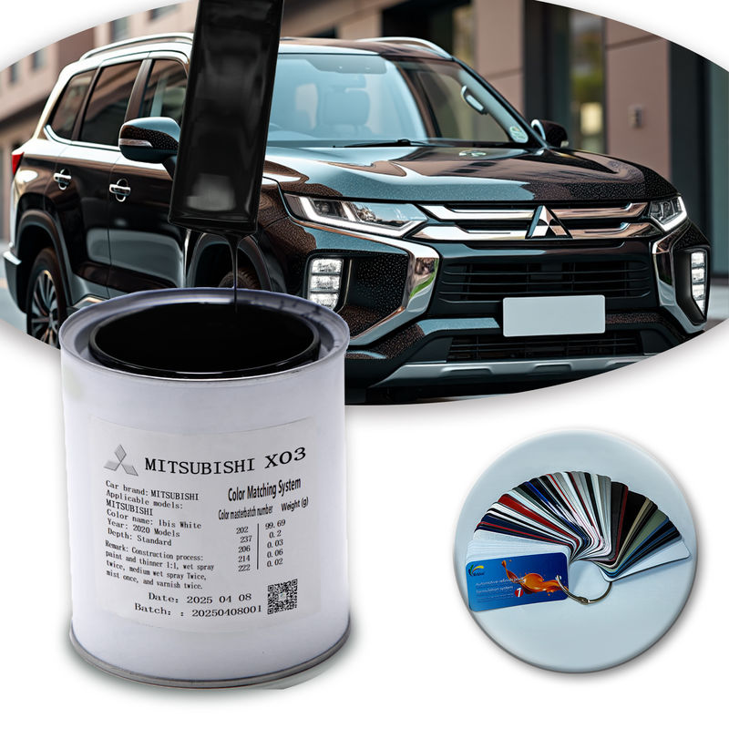Aangepaste Afwerking Autolak MITSUBISHI X03 1K Black Pearl Acryllak Voor Extreem Weer En Complexe Wegomstandigheden