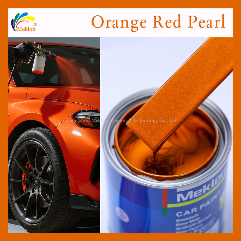 Hoge solide oranje rode parel Automotive verf Anti-fade Custom Auto verf OEM & ODM