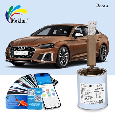 Meklon Auto Coat Audi LZ8W Modellen Bruin Gereed Gemengde Auto Verf