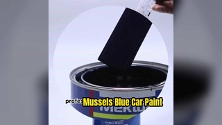 Mosselenblauwe autolak OE-afwerking