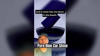 Puur blauwe autolak hoogglans afwerking